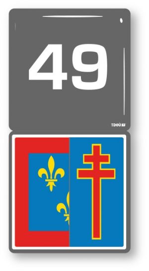 AUTOCOLLANT AUTO 49 (Le Maine-et-Loire)