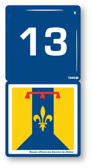 AUTOCOLLANT AUTO 13 (Bouches-du-Rhône)