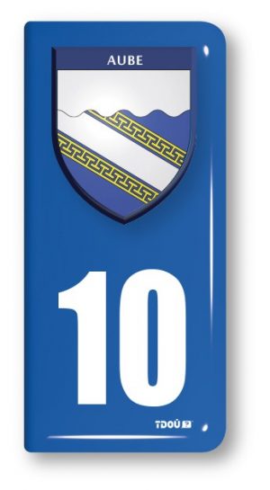 AUTOCOLLANT PLAQUE 10