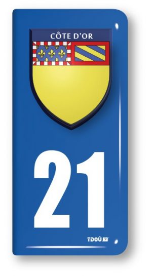 AUTOCOLLANT PLAQUE 21