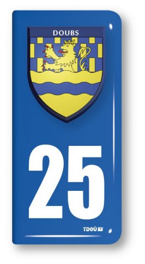 AUTOCOLLANT PLAQUE 25