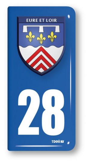 AUTOCOLLANT PLAQUE 28