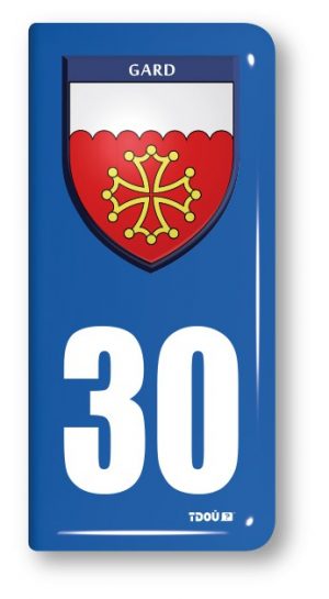 AUTOCOLLANT PLAQUE 30