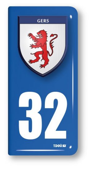 AUTOCOLLANT PLAQUE 32