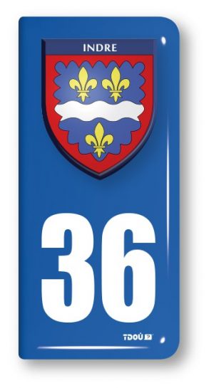 AUTOCOLLANT PLAQUE 36