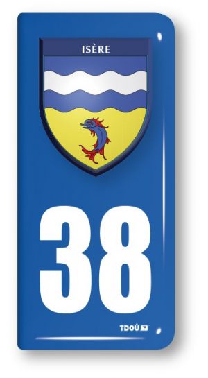 AUTOCOLLANT PLAQUE 38