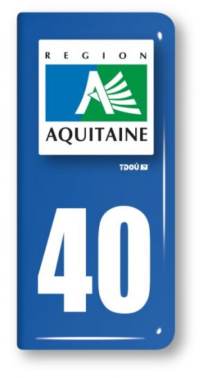 AUTOCOLLANT PLAQUE 40