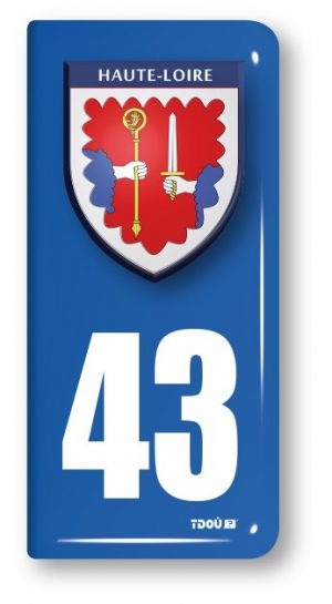 AUTOCOLLANT PLAQUE 43