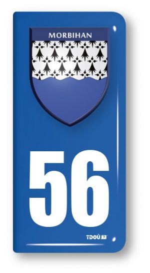 AUTOCOLLANT PLAQUE 56