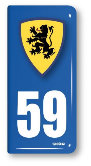 AUTOCOLLANT PLAQUE 59