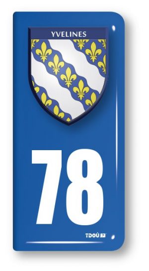 AUTOCOLLANT PLAQUE 78