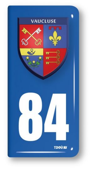 AUTOCOLLANT PLAQUE 84