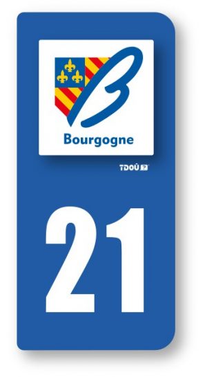 AUTOCOLLANT PLAQUE 21