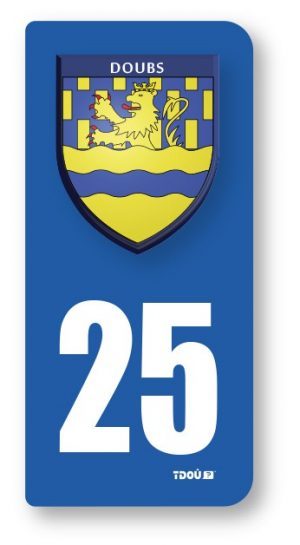 AUTOCOLLANT PLAQUE 25