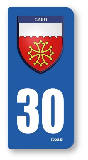 AUTOCOLLANT PLAQUE 30