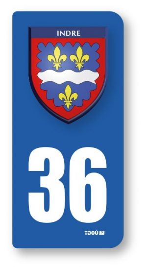 AUTOCOLLANT PLAQUE 36