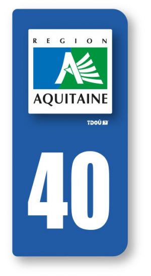 AUTOCOLLANT PLAQUE 40