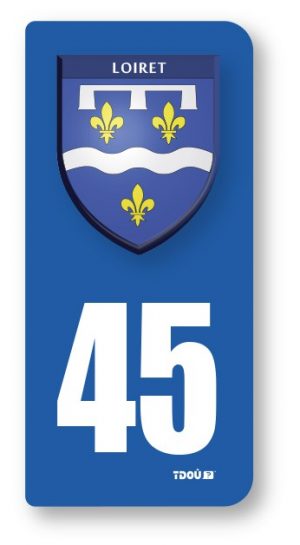 AUTOCOLLANT PLAQUE 45