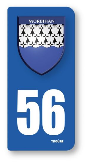 AUTOCOLLANT PLAQUE 56