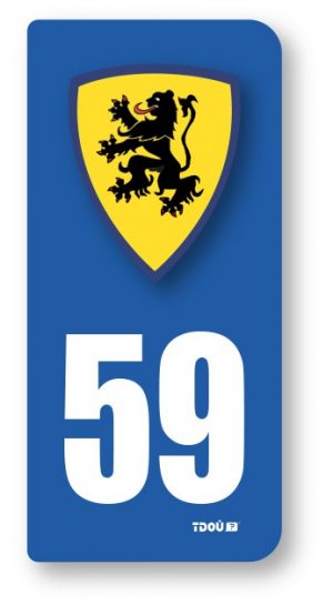 AUTOCOLLANT PLAQUE 59