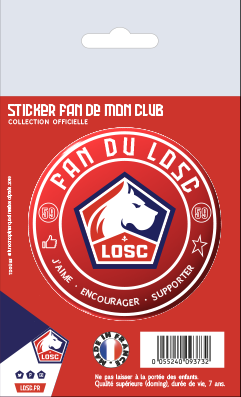 Sticker Fan De Mon Club - LOSC