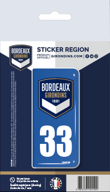 Sticker plaque x1 - GIRONDINS BORDEAUX