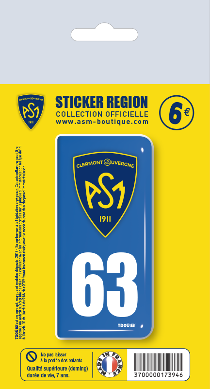 Sticker plaque x1 - ASM